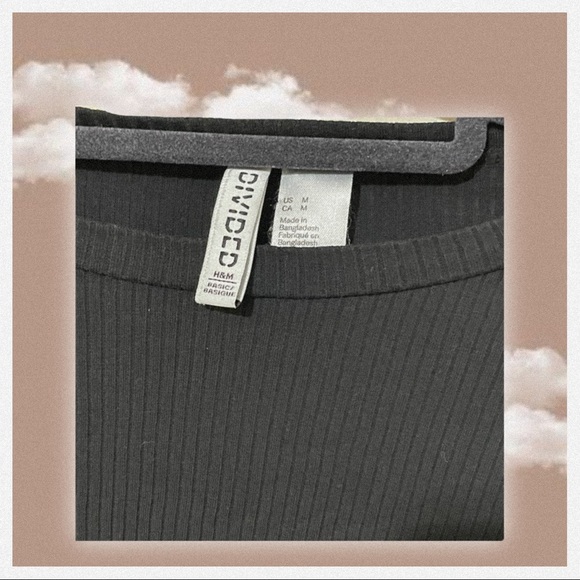 ♥︎ H&M Ribbed Baby Tee ♥︎ - Picture 3 of 3